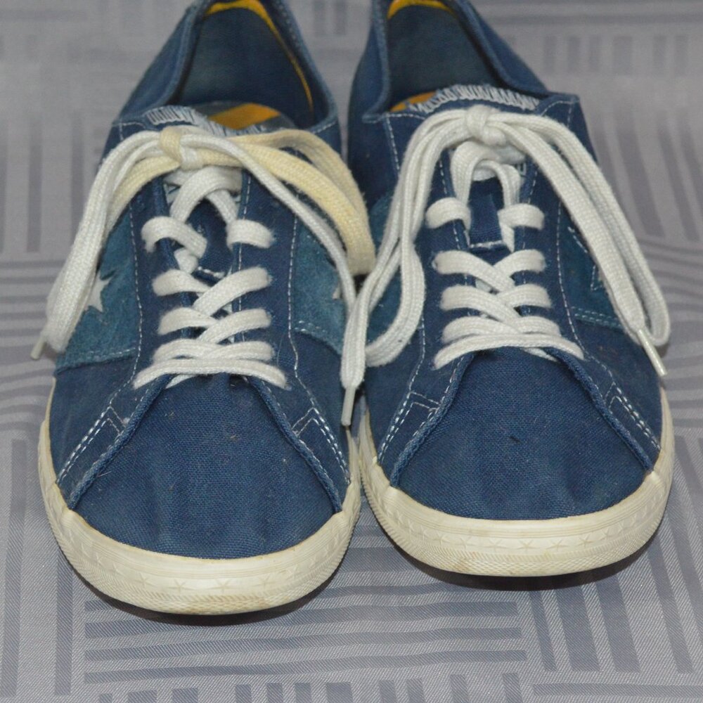 Converse One Star denim and suede